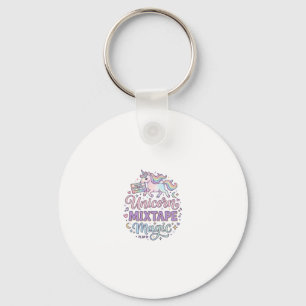Unicorn Mixtape Magic Adorable Sticker and Shirt D Key Ring