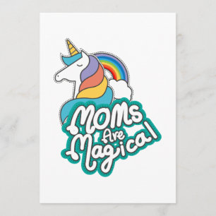 Unicorn Moms Are Magical Mothers Day Gifts Card