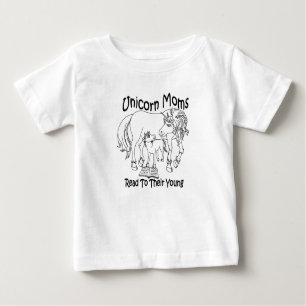 Unicorn Moms Read To Their Young - Baby T-Shirt