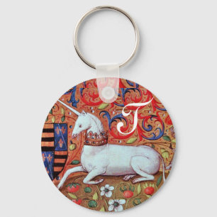 UNICORN MONOGRAM KEY RING