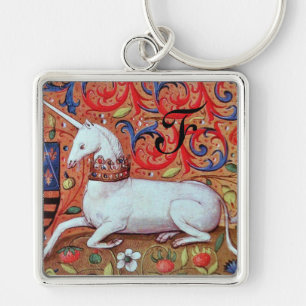UNICORN MONOGRAM KEY RING