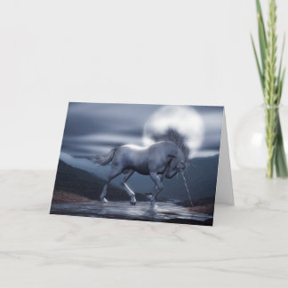 Unicorn Moon Birthday Card