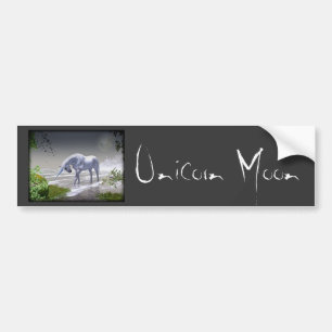 Unicorn Moon Bumper Sticker