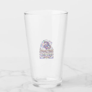 Unicorn Moon Child Unicorn Original Zazzle Design_ Glass
