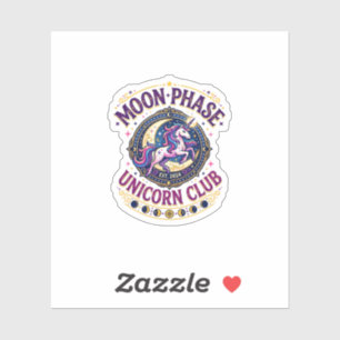 Unicorn Moon Phase Unicorn Club Commercial Shirt G