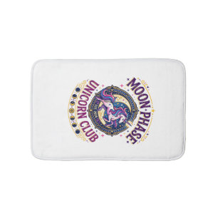 Unicorn Moon Phase Unicorn Club Commercial Shirt G Bath Mat