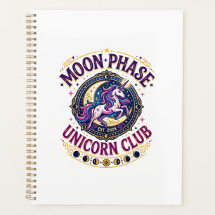 Unicorn Moon Phase Unicorn Club Commercial Shirt G Planner
