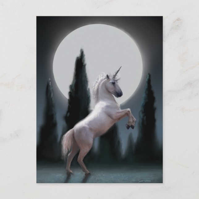 Unicorn Moon Postcard (Front)