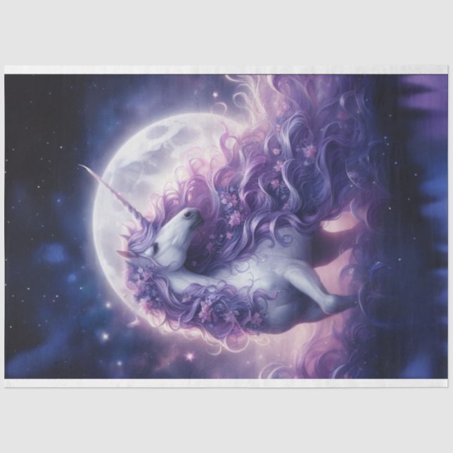 Unicorn Moon Tissue Paper (Front)