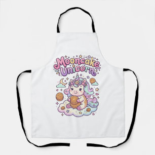 Unicorn Mooncake Unicorn Charming Apparel Graphic_ Apron