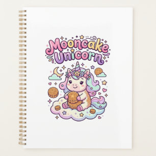 Unicorn Mooncake Unicorn Charming Apparel Graphic_ Planner