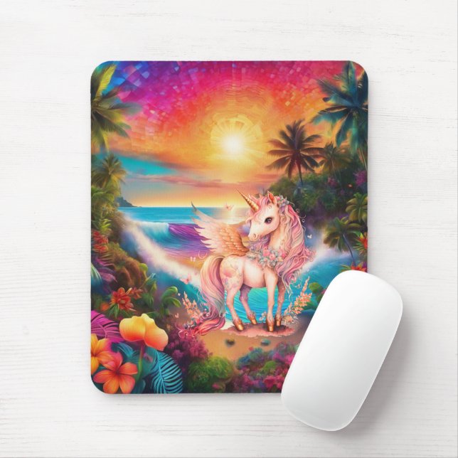 Unicorn- Mousepad (With Mouse)
