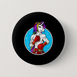 Unicorn Muay Thai Boxing Kickboxing Martial Arts F 6 Cm Round Badge