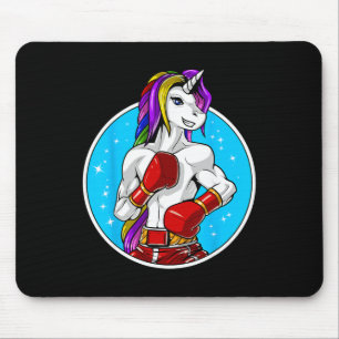Unicorn Muay Thai Boxing Kickboxing Martial Arts F Mouse Pad