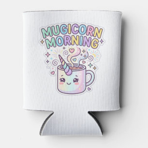 Unicorn Mugicorn Morning Graphic Design Zazzle Des Can Cooler