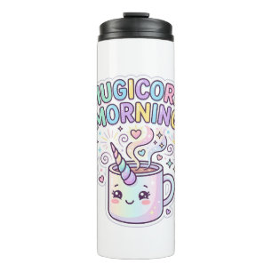 Unicorn Mugicorn Morning Graphic Design Zazzle Des Thermal Tumbler