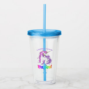 Unicorn Mum A Mothers Love Is Magical Acrylic Tumbler