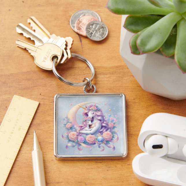 Unicorn Mum & Child Keychain (Desk)