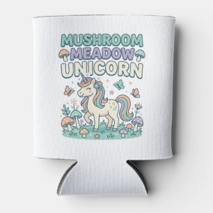 Unicorn Mushroom Meadow Unicorn Trendy T-Shirt Des Can Cooler