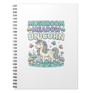 Unicorn Mushroom Meadow Unicorn Trendy T-Shirt Des Notebook