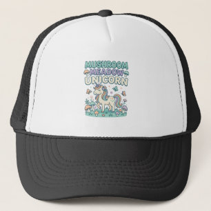 Unicorn Mushroom Meadow Unicorn Trendy T-Shirt Des Trucker Hat