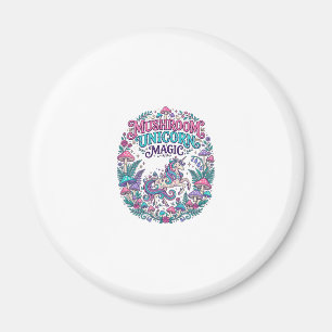 Unicorn Mushroom Unicorn Magic Colourful POD Artwo Magnet