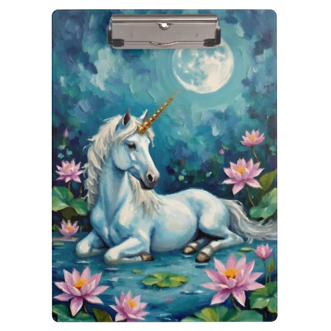 Unicorn Mystic Garden Clipboard (Front)