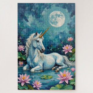 Unicorn Mystic Garden Jigsaw Puzzle