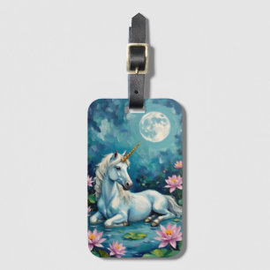 Unicorn Mystic Garden Luggage Tag