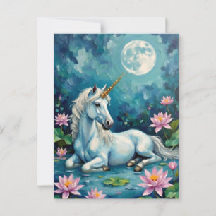 Unicorn Mystic Garden Postcard