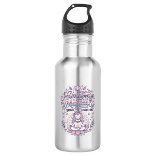 Unicorn Namastay Magical Adorable Typography Desig 532 Ml Water Bottle