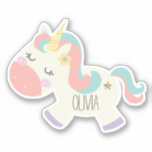 Unicorn Name Sticker pastel<br><div class="desc">Unicorn name sticker for school supplies,  books or toys.</div>
