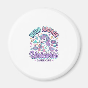 Unicorn Neon Arcade Unicorn Retro Style Product Gr Magnet