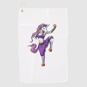 Unicorn Ninja Karate Kickboxing Muay Thai Martial Golf Towel