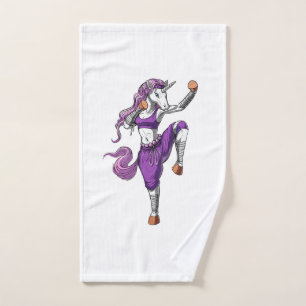 Unicorn Ninja Karate Kickboxing Muay Thai Martial Hand Towel