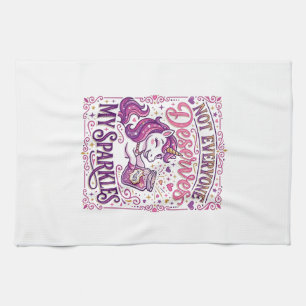 Unicorn Not Everyone Deserves My Sparkles Stylish Tea Towel