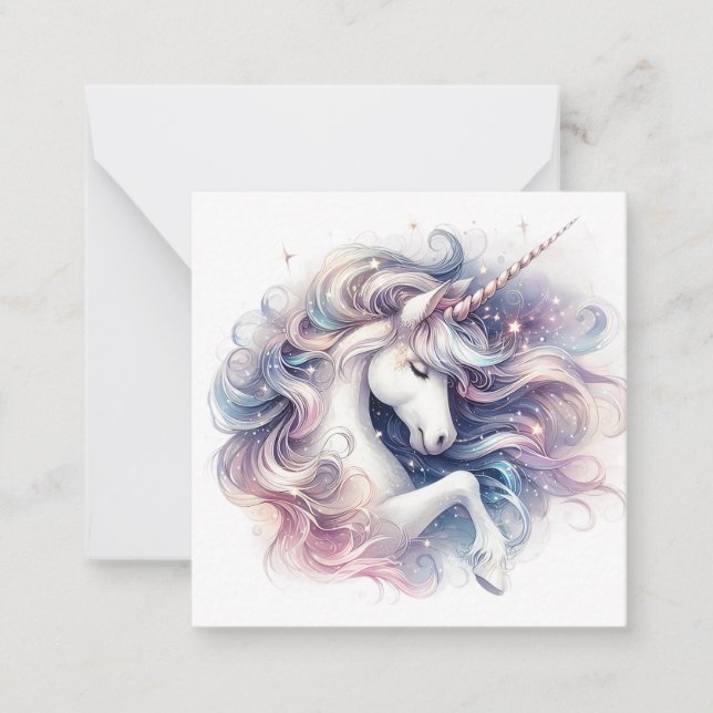Unicorn Note Card (Front)