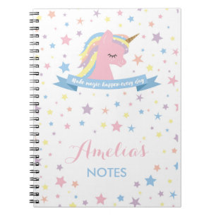 Unicorn notebook - "make magic happen every day"