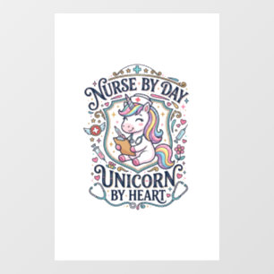Unicorn Nurse by Day Unicorn by Heart White Backgr