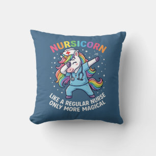 Unicorn Nurse Energy Bright and Magical Cushion