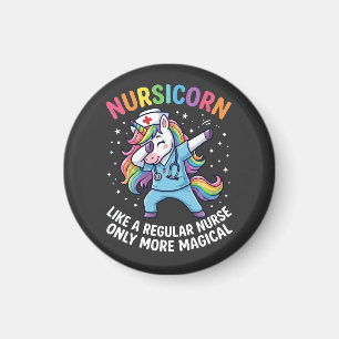 Unicorn Nurse Energy Bright and Magical Magnet