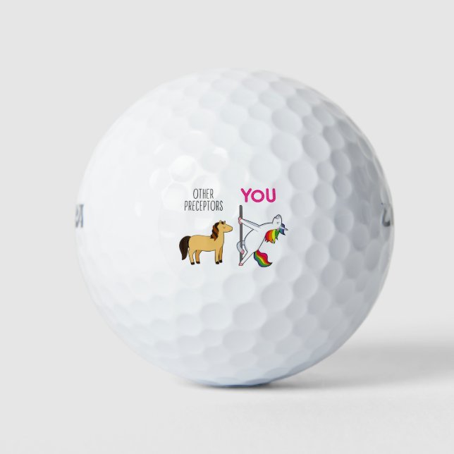 Unicorn Nurse Preceptor Gift Golf Balls (Front)