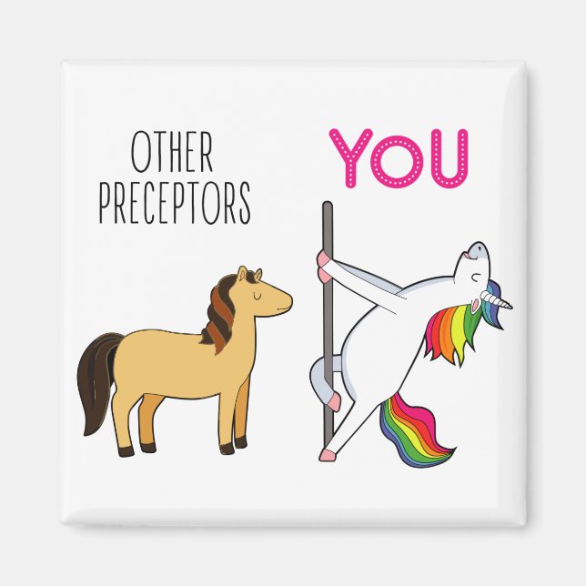 Unicorn Nurse Preceptor Gift Magnet (Front)