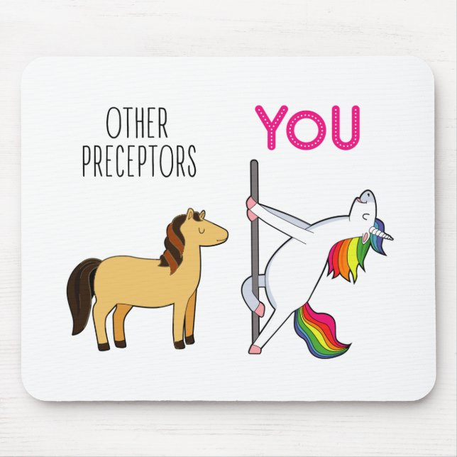 Unicorn Nurse Preceptor Gift Mouse Pad (Front)