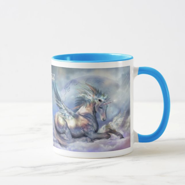 Unicorn Of Peace Art Mug (Right)