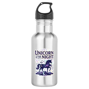 Unicorn of the Night Graphic Design Zazzle Design_ 532 Ml Water Bottle