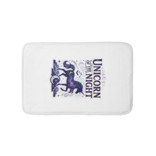 Unicorn of the Night Graphic Design Zazzle Design_ Bath Mat
