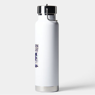 Unicorn of the Night Graphic Design Zazzle Design_ Water Bottle