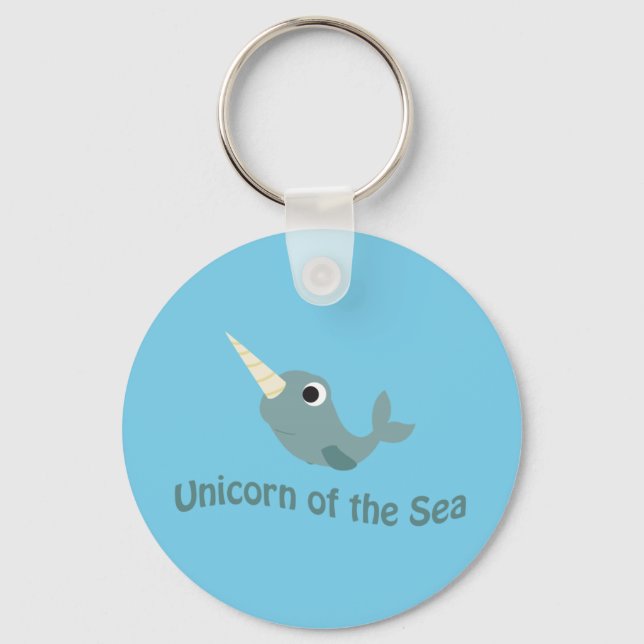 Unicorn of the Sea Key Ring (Front)