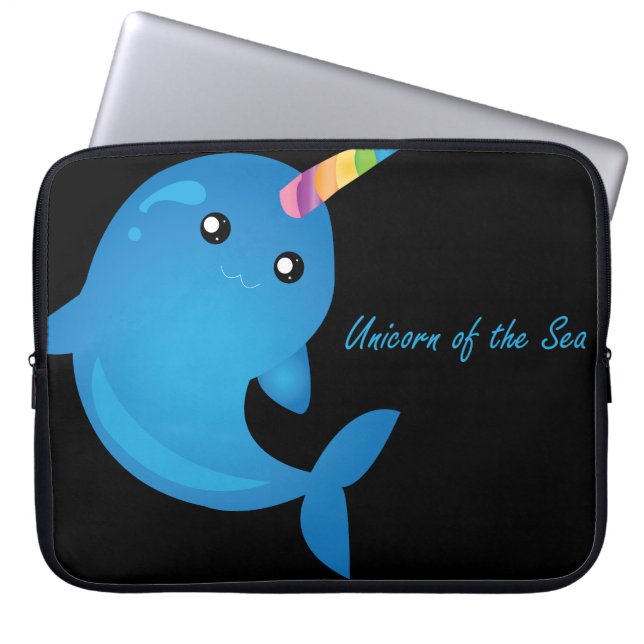 Unicorn of the Sea - Laptop Sleeve (Front)